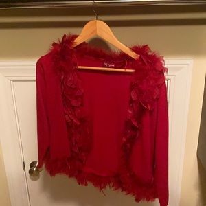 Raspberry bolero coverup